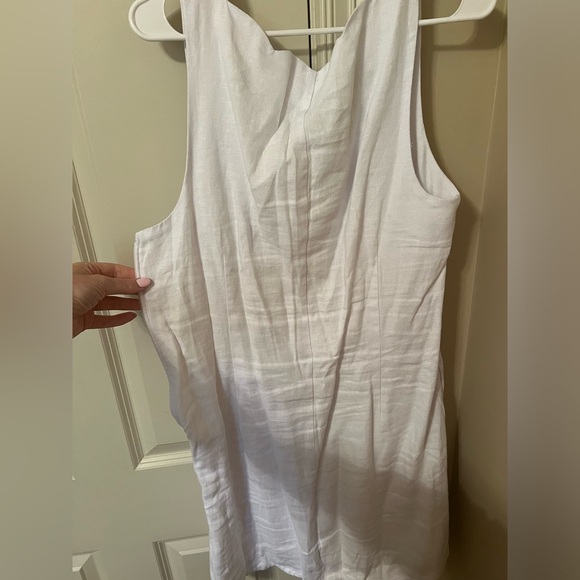 ABERCROMBIE premium linen scalloped mini dress (worn once) - Picture 6 of 6